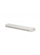 Digitus Patch panel 19" 24 porty, kat.6, S/FTP, 1U, wspornik kablowy, szary (kompletny) 