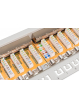 Digitus Patch panel 19" 24 porty, kat.6, S/FTP, 1U, wspornik kablowy, szary (kompletny) 