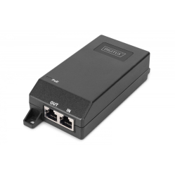 Adapter PoE Digitus DN-95103-3 55V 30W 2-portowy RJ-45 1Gb/s czarny