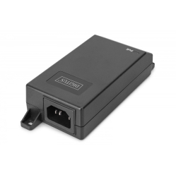 Adapter PoE Digitus DN-95103-3 55V 30W 2-portowy RJ-45 1Gb/s czarny