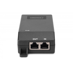 Adapter PoE Digitus DN-95103-3 55V 30W 2-portowy RJ-45 1Gb/s czarny