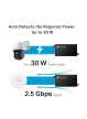 Adapter PoE TP-LINK POE260S 30W 2-portowy RJ-45 2,5Gb/s czarny