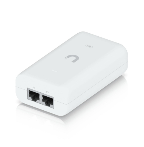 Adapter PoE UBIQUITI U-PoE++ 48V 60W 2-portowy RJ-45 1Gb/s biały