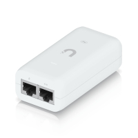 Adapter PoE UBIQUITI U-PoE 48V 15W 2-portowy RJ-45 1Gb/s biały