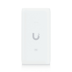 Adapter PoE UBIQUITI U-PoE 48V 15W 2-portowy RJ-45 1Gb/s biały