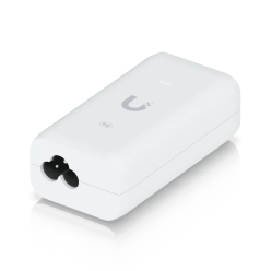 Adapter PoE UBIQUITI U-PoE 48V 15W 2-portowy RJ-45 1Gb/s biały