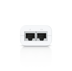 Adapter PoE UBIQUITI U-PoE 48V 15W 2-portowy RJ-45 1Gb/s biały