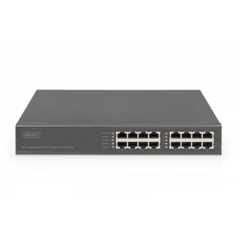 Adapter PoE Digitus DN-95118 54V 250W 16-portowy RJ-45 1Gb/s PoE++