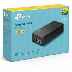 Adapter PoE TP-LINK POE170S PoE++ 2-portowy RJ-45 1Gb/s czarny