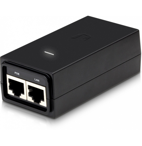 Adapter PoE UBIQUITI POE-24-12W-G EU 24V DC 0.5A 2-portowy RJ-45 czarny