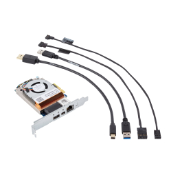 Integrated Remote System Controller interface cards/adapter Mini DisplayPort, USB 3.2 Gen 1 (3.1 Gen 1), RJ-45