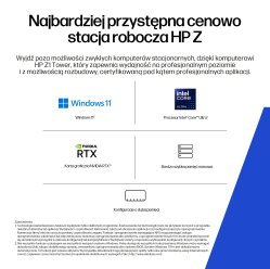 HP Z1 Tower G1i Intel Core Ultra 7 265 32GB 1TB SSD NVIDIA RTX A1000 8GB W11P
