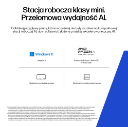 HP Z2 Mini G1a AMD Ryzen AI Max PRO 390 64GB 1TB SSD W11P