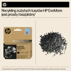 Tusz HP 937e EvoMore Black Original Ink Cartridge
