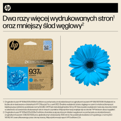 Tusz HP 937e EvoMore Cyan Original Ink Cartridge