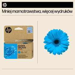 Tusz HP 937e EvoMore Cyan Original Ink Cartridge