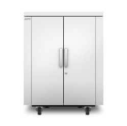 APC NetShelter CX Secure Soundproof Server Room in a Box Enclosure Shock Packaging Rack cabinet with white 18U 19