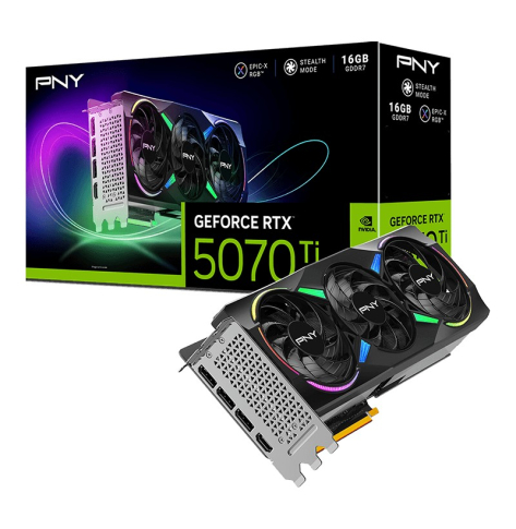 PNY GeForce RTX 5070 Ti 3F 16 GB RGB VCG5070T16TFXXPB1