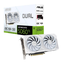 Asus GeForce RTX 5060 TI DUAL OC WHITE 16GB GDDR7 128 BIT DP