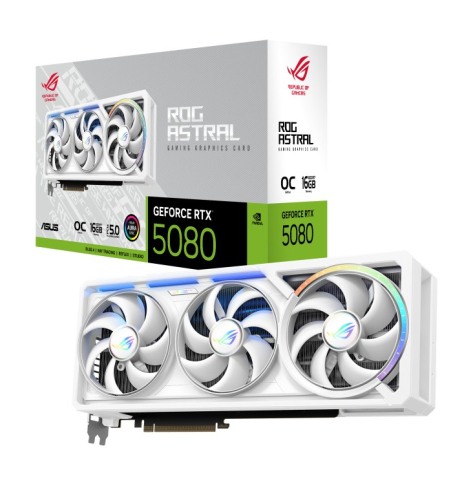 Asus GeForce RTX 5080 ROG ASTRAL OC GDDR7 256bit 2HDMI/3DP biała