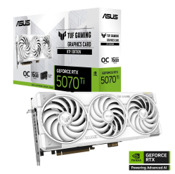 Asus GeForce RTX 5070Ti TUF GAMING OC WHITE BTF GDDR7 256bit