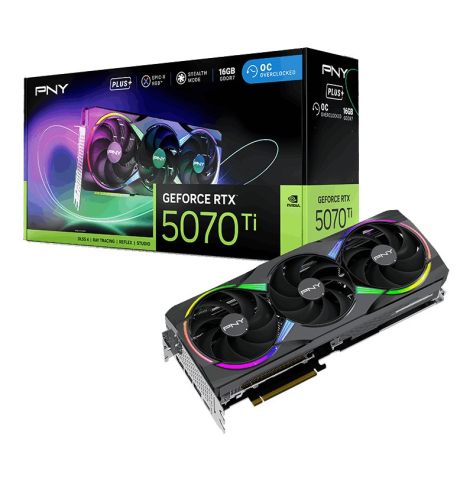 PNY GeForce RTX5070Ti+ 16GB ARGB VCG5071T16TFXXPB1-O