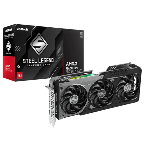 ASRock Radeon RX 9070 XT STEEL LEGEND DARK 16GB GDDR6 256bit 3DP/HDMI