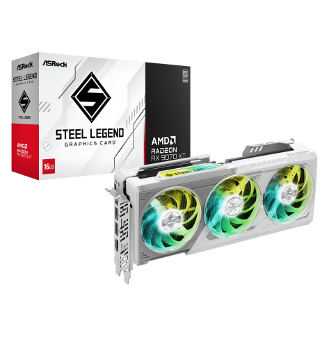 ASRock Radeon RX 9070 XT Steel Legend 16GB