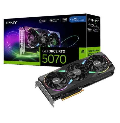 PNY GeForce RTX5070 OC ARGB 3F 12GB 192-bit 672GB/s