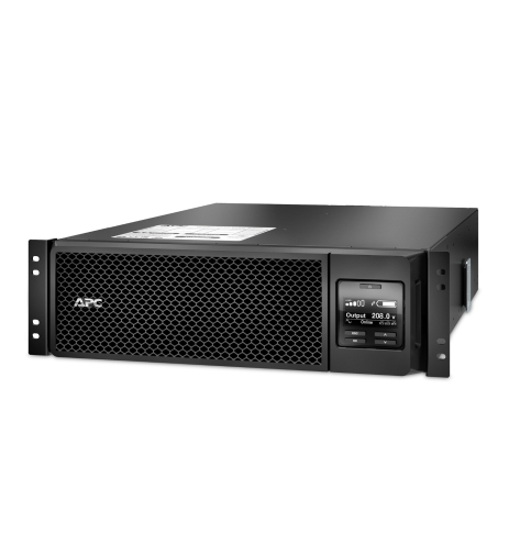 APC Smart-UPS SRT 5000VA RM UPS Rack AC 208V 4800Watt 5400VA 1-phase Ethernet 10/100 USB output connectors 4 3U 3.05m cord BK