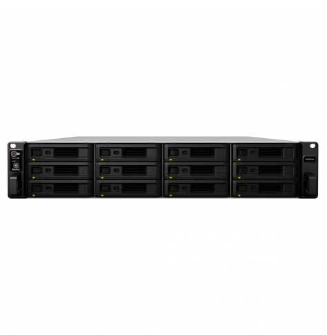 Dysk sieciowy Synology RS3618xs, 12-Bay Xeon D-1521 4C 2,4GHz, 8GB ECC, 4xGbE, 2xUSB 3.0