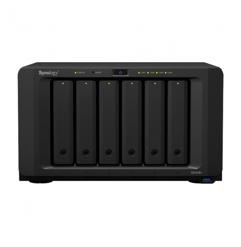 Dysk sieciowy Synology DS1618+, 6-Bay SATA, Intel 4C 2,1GHz, 4GB, 4xGbE LAN, 3xUSB3, 2xeSATA