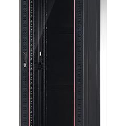 Szafa serwerowa Netrack 42U 600x800mm  drzwi szklane  czarna ZŁOŻONA