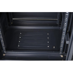 Szafa serwerowa Netrack 42U 600x800mm  drzwi szklane  czarna ZŁOŻONA