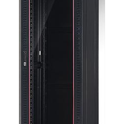 Szafa serwerowa Netrack 42U 800x1000mm  drzwi szklane    czarna ZŁOŻONA