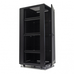 Szafa serwerowa 32U 600x800mm  drzwi perforowane  czarny ZŁOŻONA