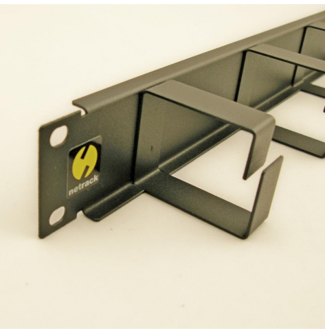 Organizer kabli Netrack 19 1U czarny