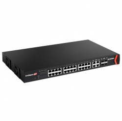 Switch smart Edimax 24 porty 10/100/1000 (PoE+) 4 zestawy SFP