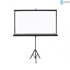 Ekran projekcyjny ze statywem 4World 159x90 (72'', 16:9) biały mat