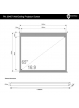 Elektryczny ekran projekcyjny z pilotem 4World 144x81 (16:9)  biały mat