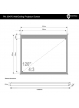 Elektryczny ekran projekcyjny z pilotem 4World  244x183 (4:3)  biały mat