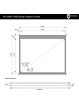 Elektryczny ekran projekcyjny z przełącznikiem 4World 203x152 (4:3) biały mat