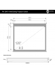 Elektryczny ekran projekcyjny z przełącznikiem 4World 244x183 (4:3) biały mat