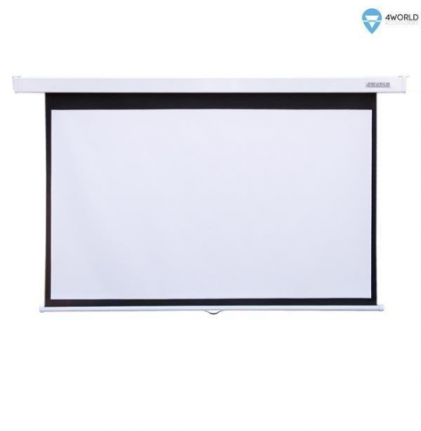 Ekran Projekcyjny Ścienny 4World 305×229cm, 150” (4:3) Matt White