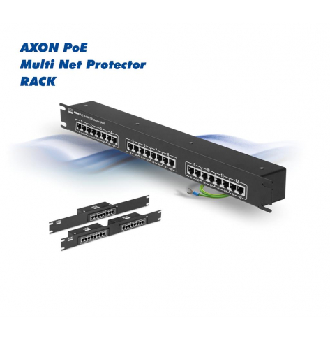 Listwa zasilająca  AXON PoE MultiNET Protector RACK 12 portowe