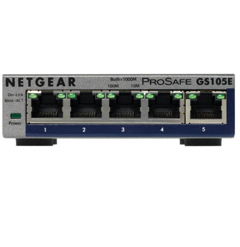 Switch sieciowy, niezarządzalny Netgear ProSafe Plus 5-Portów 1000BaseT (RJ45)