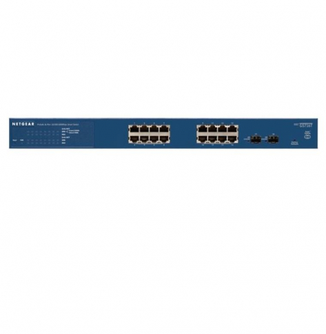 Switch sieciowy zarządzalny Netgear ProSafe Smart GS716T-300EUS 16-Portów 1000BaseT (RJ45) 2 porty MiniGBIC (SFP)