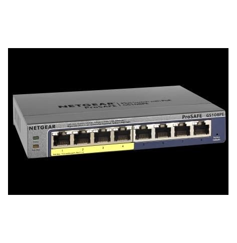 Switch sieciowy niezrządzalny Netgear ProSafe Plus GS108PE-300EUS 8-Portów 1000BaseT (RJ45) (4 porty PoE)