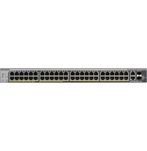 Switch Netgear S3300 52PT PoE W/10G 2 x SFP+ 2 x 10GBase-T (GS752TXP)