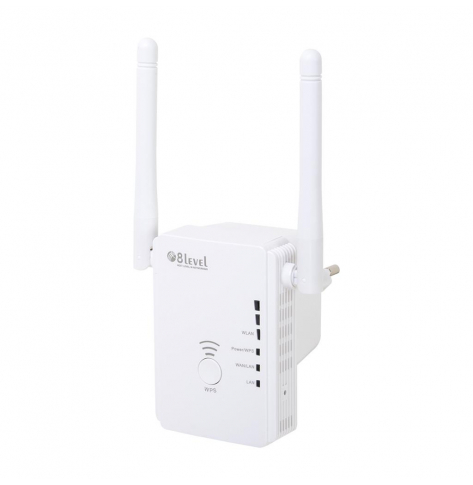 Wzmacniacz sygnału 8level WRP-300A WiFi 300Mbps 802.11n  1xWAN LAN  1xLAN  2xantena